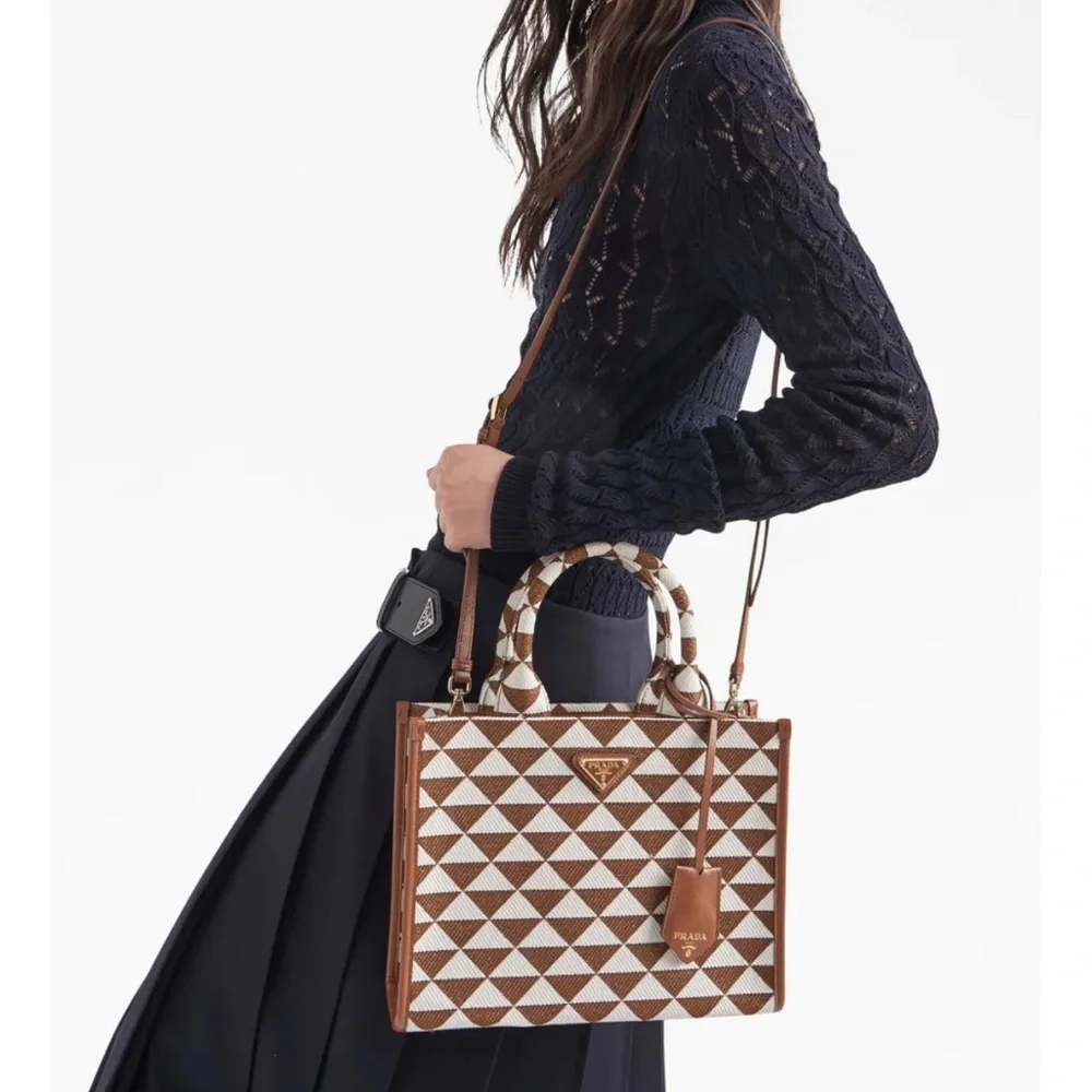 Prada small Symbole jacquard tote bag - Picture 2 of 12